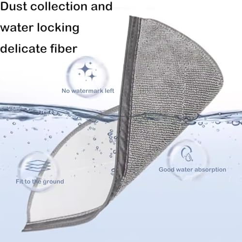 30Packs Accessories Kit Compatible with Roborock Q10V/Q10 PF/Q10 V+/ Q10 P+/Q10 VF/VF+/P/PF+ Robot Vacuum Cleaner, Include 2 Main Brush,6 Mop Clothes,6 Hepa Filters,6 Side Brush,8 Dust Bag,2 Tool