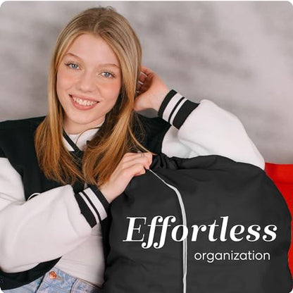 Handy Laundry Laundry Bag – Heavy Duty Nylon, Large Capacity, Locking Drawstring Closure, Machine Washable, Fits Laundry Basket, Travel, Dorm, Camp, Black, 22 x 32 Inches - color: Black, size: 22" x 32"