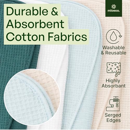 mioeco 24 Pack Reusable Kitchen Paper Towels, Organic Multicolor Cloths - size: 24 Pack Natural Calm