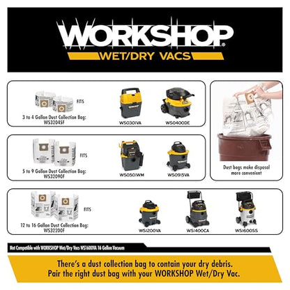 WORKSHOP Wet/Dry Vacs WS17801A 1-7/8-in. Dusting Brush Vacuum Attachment - size: 1-7/8"