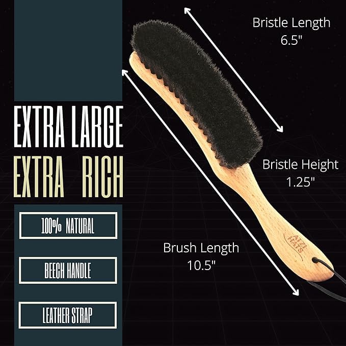 Hat Brush Clothes Brush for Suits Lint Brush Felt Cowboy Hat Cleaner Suit Brush Laundress Lint Roller Wool Cashmere Velvet Furniture Pet Hair Cleaning Kit 100% Horsehair Bristle - 20 Pack - size: 20 Pack
