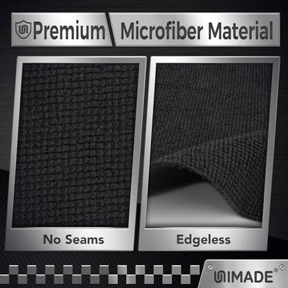 UNIMADE Microfiber Cleaning Cloth, 100 Pack Microfiber Towels for Cars - color: Black, size: 100pk