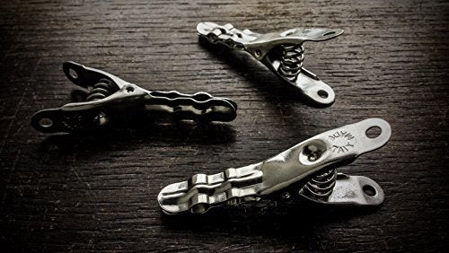Henry Berry & Dairy Extreme Clothespins | Made in Italy | Solid 304 Stainless Steel | 20 Pack | Heavy Duty | Anti-Rust | Laundry Pins | Clothes Pins | Chip Clips | Lifetime Product | No Plastic - color: Stainless Steel