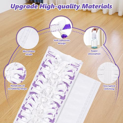 Mop Pads Refills for Swiffer PowerMop: 10 Pcs Disposable Pad - size: 10 Pcs Mop Pads