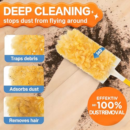 30 Count Heavy Duty Duster Refills for Swiffer, Multisurface 360° Dusters