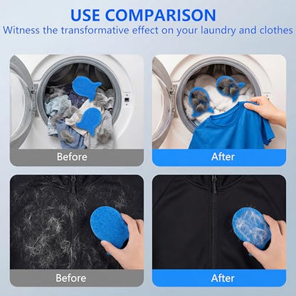 Pet Hair Remover for Laundry, Dryer Hair Catcher (8Pcs Blue) - color: Blue, size: 8Pcs