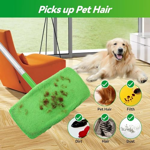 6pcs Reusable Microfiber Mop Pads for Swiffer Sweeper(Mop not Include)