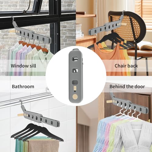 Coopache Folding Clothes Drying Rack Portable for Travel 2PCS
