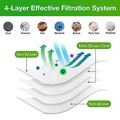 VBN 12 Pack Vacuum Bags for Roomba i/j/s & 100-700 Combo Dirt Disposal Bags - size: 12 Pack