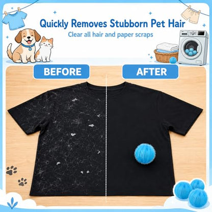 12PCS Pet Hair Remover for Laundry, Reusable Lint Catcher for Washing Machine, Efficient Debris, Hair Cleaner, Pet Hair Catcher for Clothes, Bedding, Washing Machine Hair Catcher(Blue)