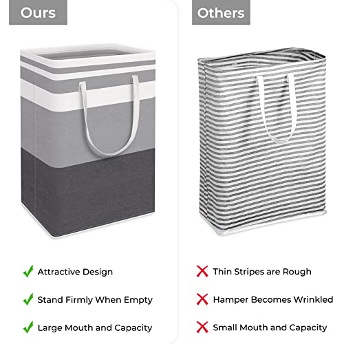 HomeHacks Laundry Basket Hamper, 3‑Pack 75L Collapsible Clothes Storage - size: 75L
