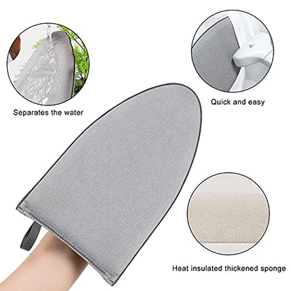 Garment Steamer Ironing Gloves Anti Steam Glove Heat Resistant Garment Steamer Mitt, Garment Steam Accessories for Clothes - color: Grey