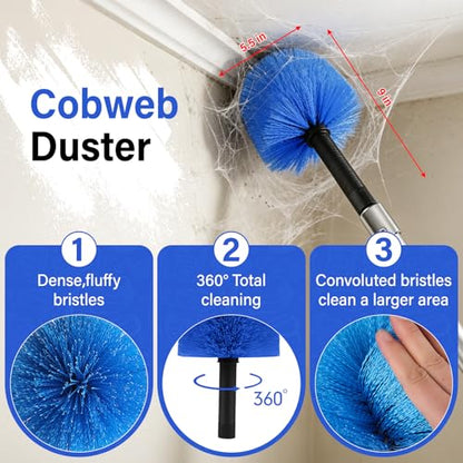 26FT High Window Washing Kit with Extension Pole