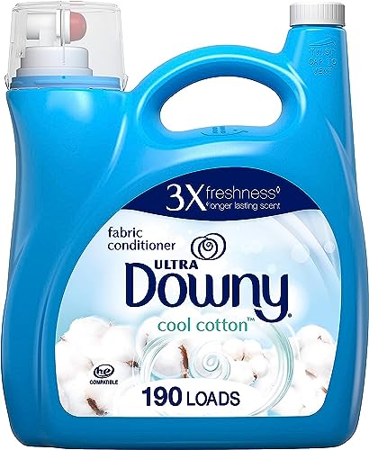 Downy Cool Cotton Liquid Fabric Conditioner (Fabric Softener), 164 Fl Oz, 190 Loads - size: 164 Fl Oz (Pack of 1)
