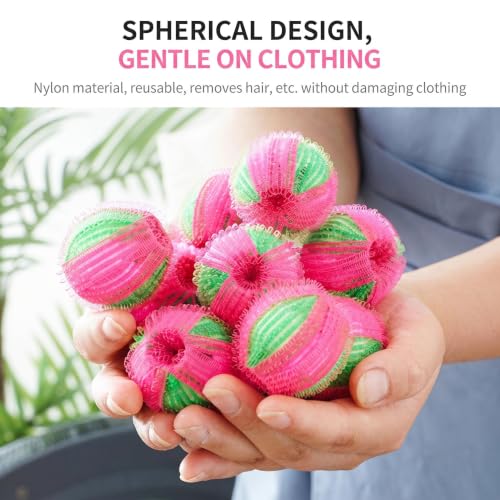 6PCS Laundry Balls Set for Washing Machine - Nylon, Anti-Tangle, Hair & Debris Removal, Better Clean, Reusable (Blue)