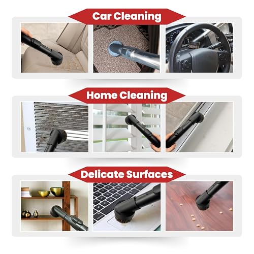 For Miele 2Pack Round Horsehair Dust Brush Vacuum Attachments Accessories 1-3/8'' Inner Diameter Compatible with Miele C1 C2 C3 Vacuum Cleaners -Household Cleaning Attachment Kit