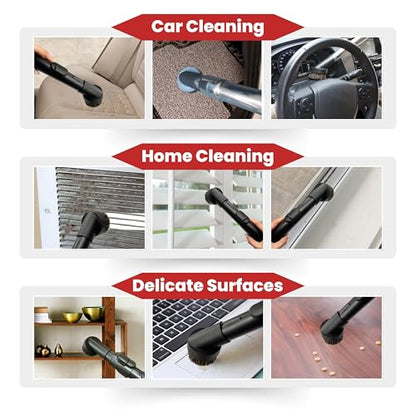For Miele 2Pack Round Horsehair Dust Brush Vacuum Attachments Accessories 1-3/8'' Inner Diameter Compatible with Miele C1 C2 C3 Vacuum Cleaners -Household Cleaning Attachment Kit