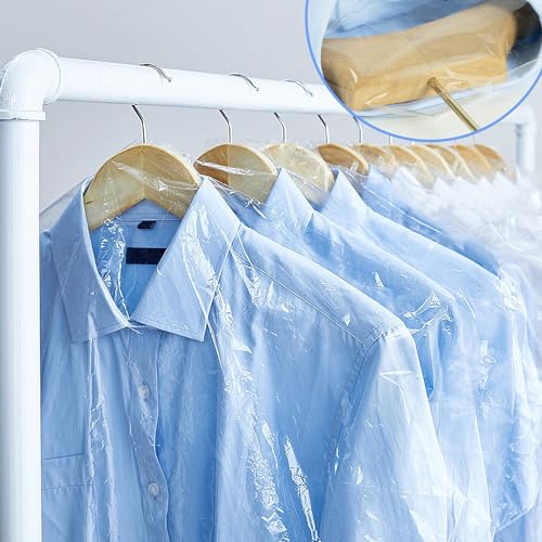 100 Pack Dry Cleaning Bags for Clothes, 60x150 cm - size: 60 x 150 cm