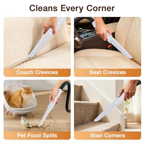 Carpet Cleaner Machine,Deep Cleaner Machine for Rug Cleaner & Couch Cleaner - color: Black & White
