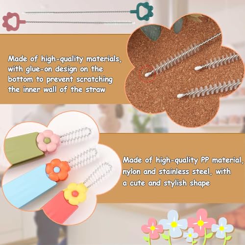 3 in 1 Cup Lid Cleaning Brush Set, Crevice Cleaning Brush and Straws Cleaning Brush, Multifunctional Portable Cup Lid Gaps Cleaning Brush, Tiny Cleaning Brush for Cleaning Water Bottle