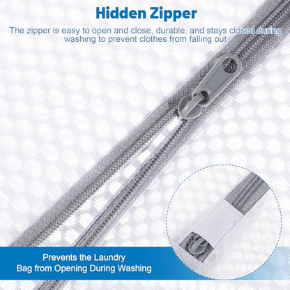 6-Pack Durable Honeycomb Mesh Laundry Bags for Delicates, 12 x 16 Inches - color: 120gsm Honeycomb Mesh, size: 6 Medium