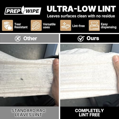 Lint Free Cleaning Towels, 100 Sheets, 9 x 17 Inch, Heavy Duty Disposable Cleaning Cloths, Tear Resistant Non Woven Wipes, Solvent Resistant, Industrial and Home Use, White,26020 - color: White