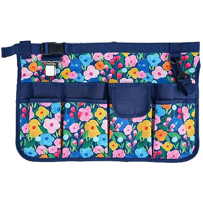 MELOTOUGH Bucket Caddy Organizer Bucket Tool Organizer for Garden Tools Fit 3.5 to 5 Gallon Bucket (Blue Flower) - color: Blue Flower