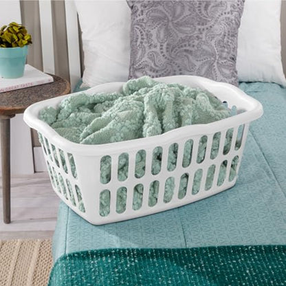 Sterilite Rectangular Laundry Basket, Plastic Clothes Hamper, 24-Pack - color: White, size: 24 Pack