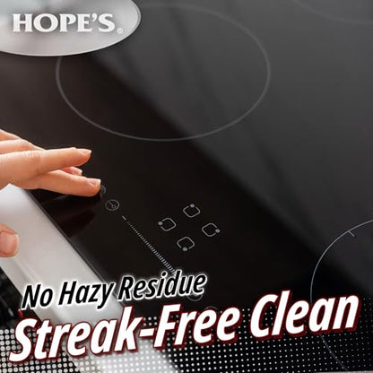 HOPE'S Perfect Cooktop Glass and Ceramic Cooktop and Stove Top Cleaner, Fast Acting and Removes Burnt on Stains from Glass Ceramic Smooth Top Ranges with its No Rinse Formula, 10.6 Oz, Pack of 12 - size: 10.6 Ounce (Pack of 12)