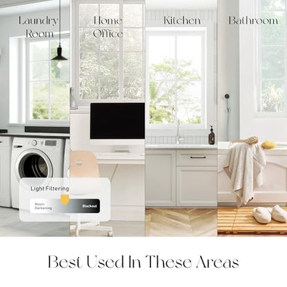 REGAL estate Damage-Free Peel and Stick Door Mini Blinds, White, 25 x 48 in - color: Peelmount Mini Blinds - White, size: 25"W x 48"H