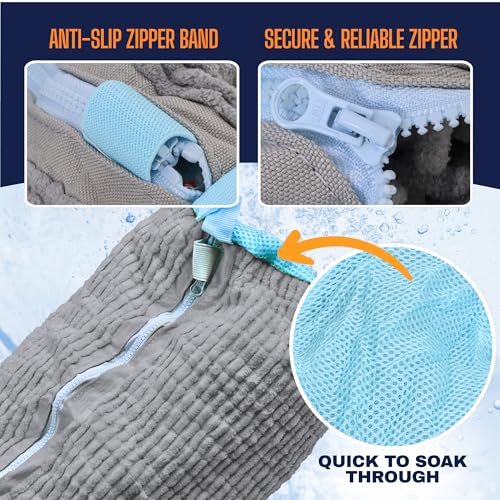 Shoe Washing Machine Bag, Laundry Shoe Bag for Washing Machine, Reusable Washing Bags for Washer and Dryer, 2 Pack Grey Shoe Washing Bag for Sneakers, Trainers & Tennis Shoes - color: Grey