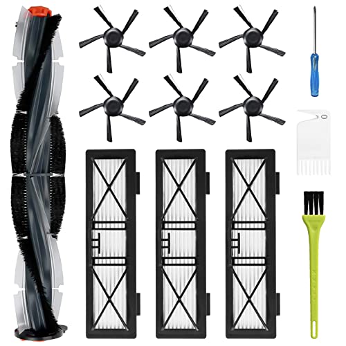 Replacement Parts for Neato Botvac D Series D3 D4 D5 D6 D7 D75 D80 D85 Robot Vacuum Cleaner Accessory Kit Including 1 Main Brushes, 3 Hepa Filters, 6 Side Brushes - size: 1brush