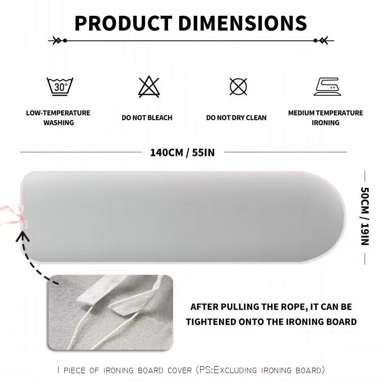 15×54 Inch Drawstring Ironing Board Cover
