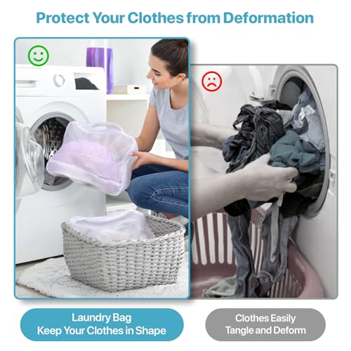 Cambond Mesh Packing Cubes for Travel Women - Lightweight Travel Bags Luggage Packing Organizer Travel Cubes for Suitcase with Handle - style: 4 Set (1L+2M+1S) - Laundry/Packing