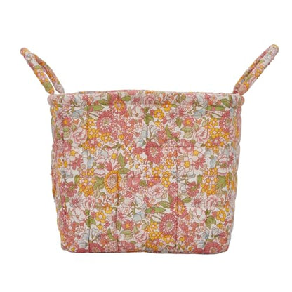Boho Fabric Storage Basket, Large Capacity Laundry Basket, 12.2'' x 10.23'' x 10.23'' Collapsible Laundry Hamper with Easy Carry Handles (C Multi-Color 3, L) - color: C Multi-Color 3
