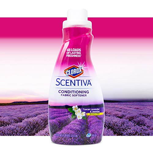 Clorox Scentiva Liquid Fabric Softener, Tuscan Lavender & Jasmine, 41 Fl Oz - size: 41 Fl Oz (Pack of 1)