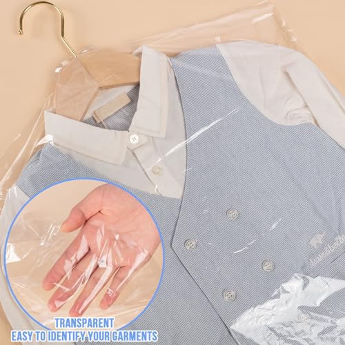 100 Pack Dry Cleaning Plastic Bags, 35.4 x 23.6 In - size: 60 X 90 cm