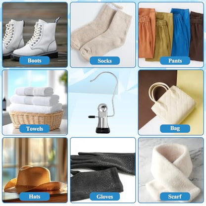 200 Pcs Laundry Hooks Hanging Clips Clothes Pins Closet Hanger Organizer Clamps Socks Towel Clips Heavy Duty Clothespins Bulk Hanger Clip for Closet Travel Pants Socks Handbags