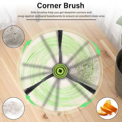 (10 Pieces) Replacement Side Brush Compatible with Tikom L9000/ L8000/ L8000 Pro/ G8000/ G8000 Pro Series Vacuum Cleaner, Robotic Vacuum Side Brushes - color: G8000 Side brush 10pcs