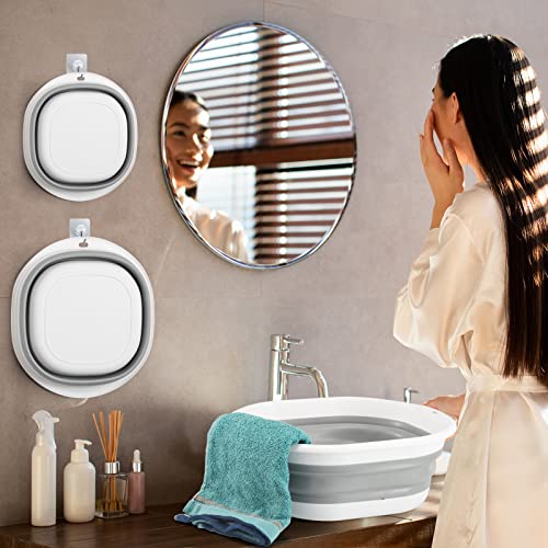 3 Pack Collapsible Wash Basin Set for Kitchen, Dishing, Laundry & Camping