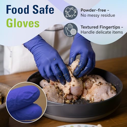 SWIFTLITE Disposable Nitrile Gloves, Food Safe, Latex-Free Powder-Free - size: X-Large