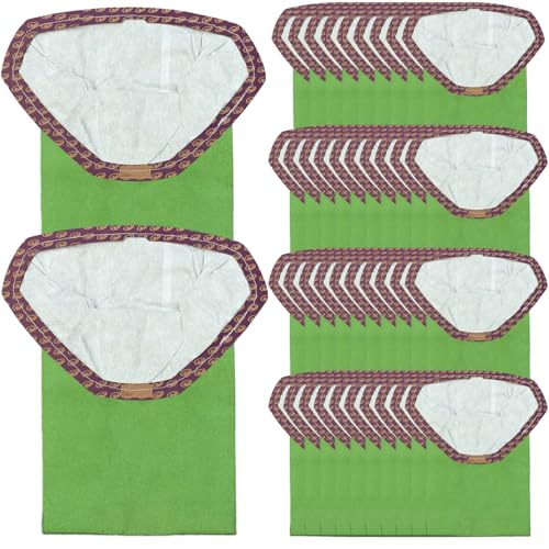 40 Pack 107314 Backpack Vacuum Bags, Compatible with ProTeam 6 QT Vacuum Cleaner, Micro Filter Bags for Vacuum Cleaner, Super Coach Pro 6, ProVac FS 6, GoFit 6, GoFit 6 PLUS (40 Pack) - size: 40 Pack