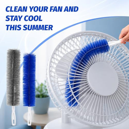 2 Pcs Cobweb Duster, Bendable Fan Cleaner Brushes Set,Ceiling Fan Blades