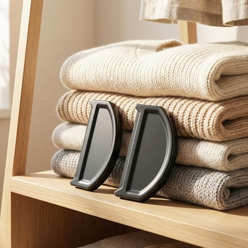 2 Pcs Cashmere Comb, Black Sweater Comb with Plastic Handle Portable Lightweight Cashmere Combs for De-Pilling Sweaters Clothes Scarves Wool Coats Pant Legs Knits Woolens