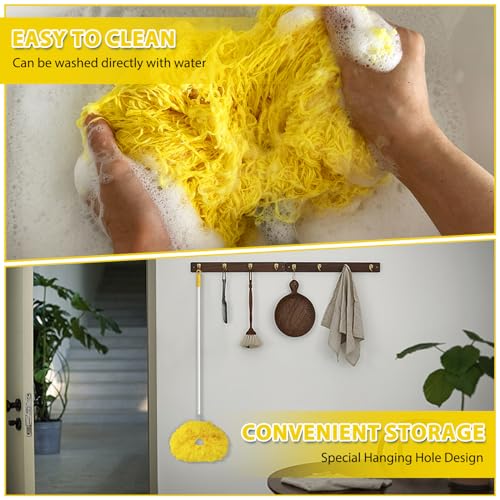 FONUNO Ceiling Fan Cleaner Duster High Ceiling Extended Fan Blade Cleaner - color: Yellow