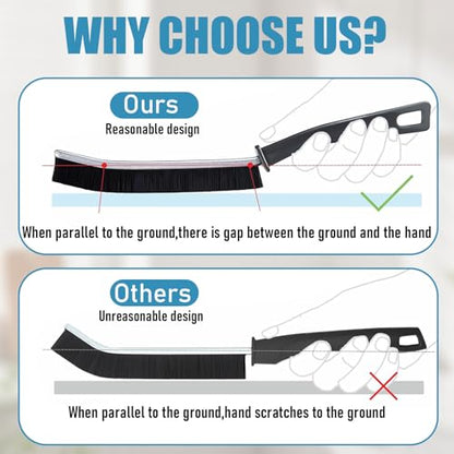 2Pcs Crevice Cleaning Brush, Multifunctional Hard Bristle Brush for Narrow Spaces, Cleaning Tool for Toilet, Faucets, Grout