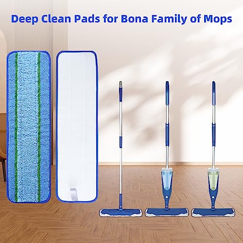 3 Pack Deep Clean Pads for Bona Family of Mops - color: 3 Deep Cleaing Pads