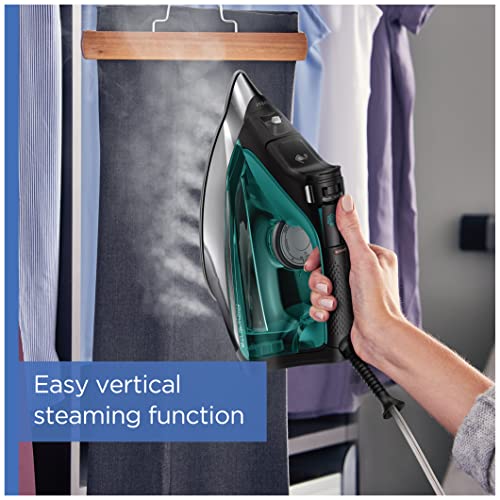Rowenta Pro Master Stainless Steel Soleplate Steam Iron for Clothes, Anti-Drip Protection, 210 g/min, 400 Microsteam Holes, 1775 Watts Iron Steamer for Clothes, Powerful Steam DW8360 - style: Classic Professional Iron