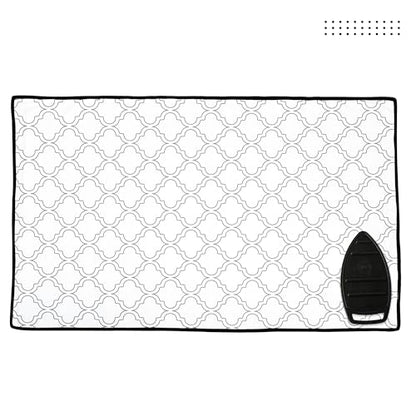 Encasa XO Ironing Mat, Heat Resistant Pad 48"x28" White Tiles - color: White Tiles, size: Large