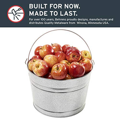 Behrens C17GS 4-1/4-Gallon Galvanized Steel Pail - size: 17 quarts, style: Galvanized